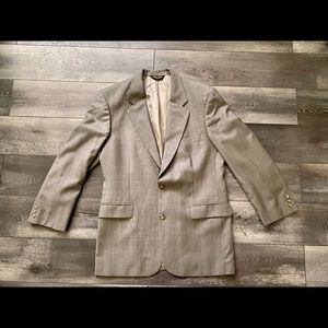 Brooks Brothers 100% Wool Mens Beige Blazer Jacket. 41R